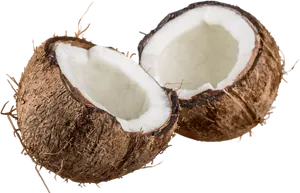 Noix de coco ouverte